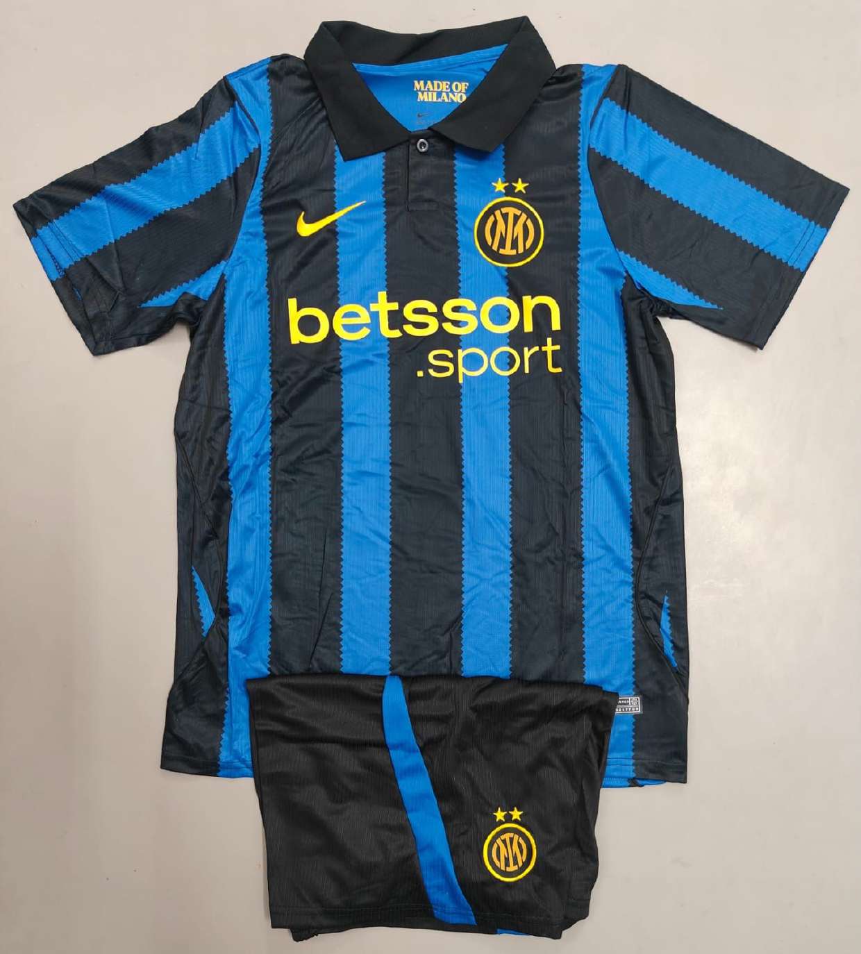 Inter Milan Away Betsson Blue Black kit set