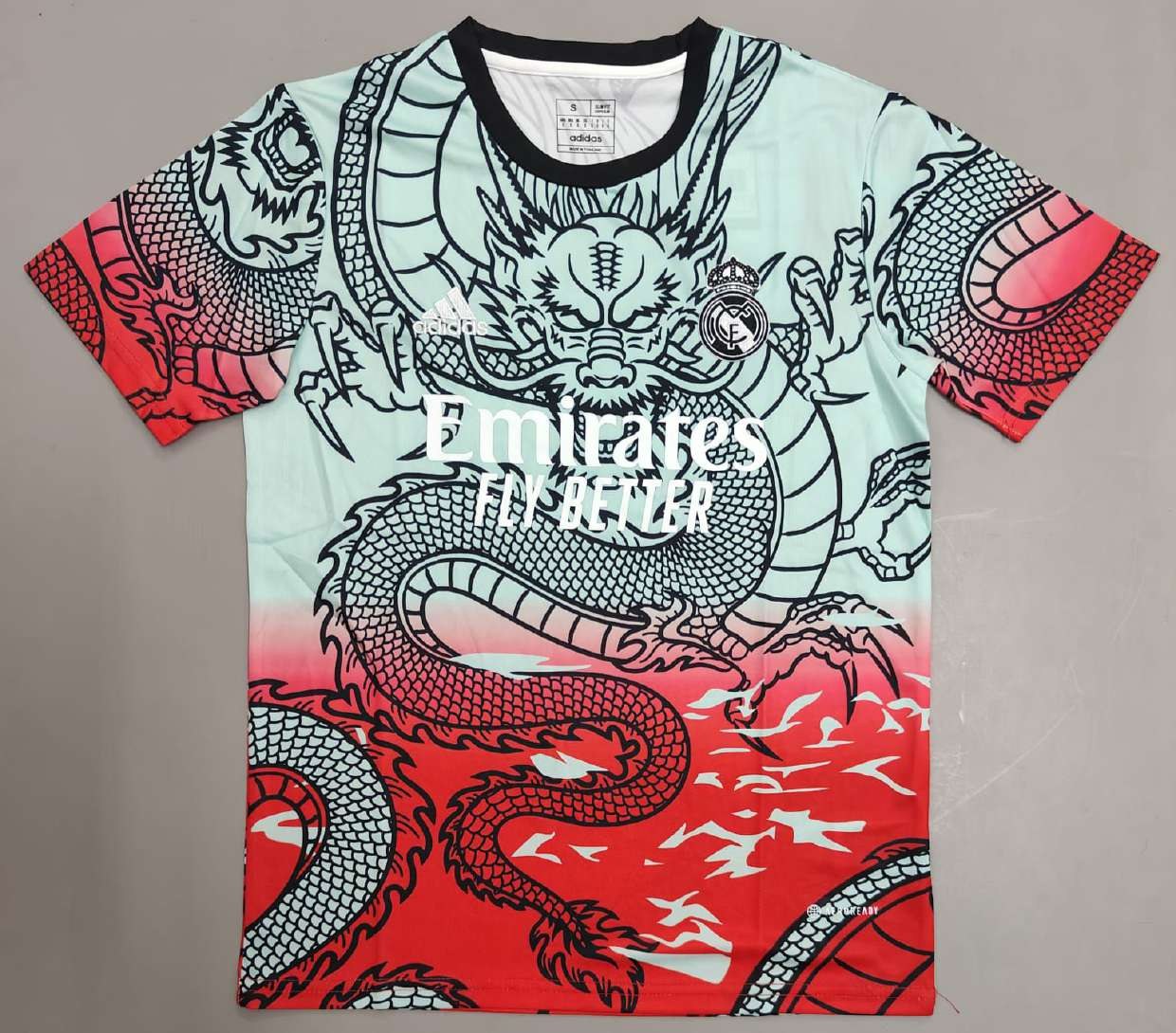 Real Madrid Dragon Teal fan version jersey