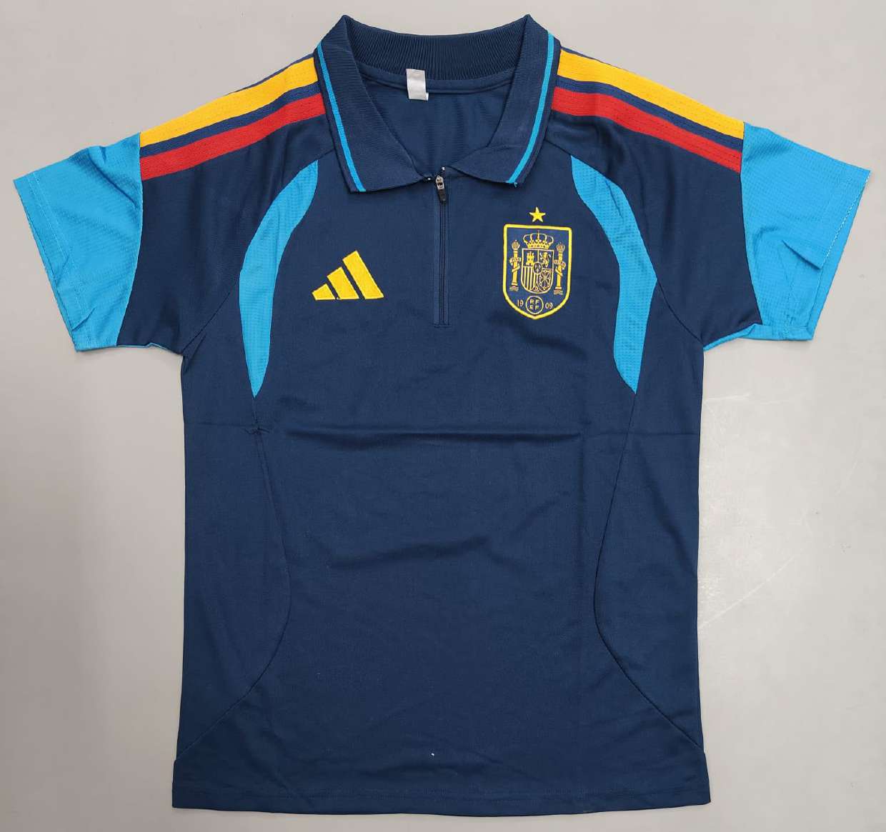 Spain Adidas Blue polo t-shirt