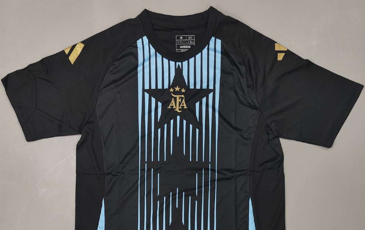 Argentina Black Star fan version jersey