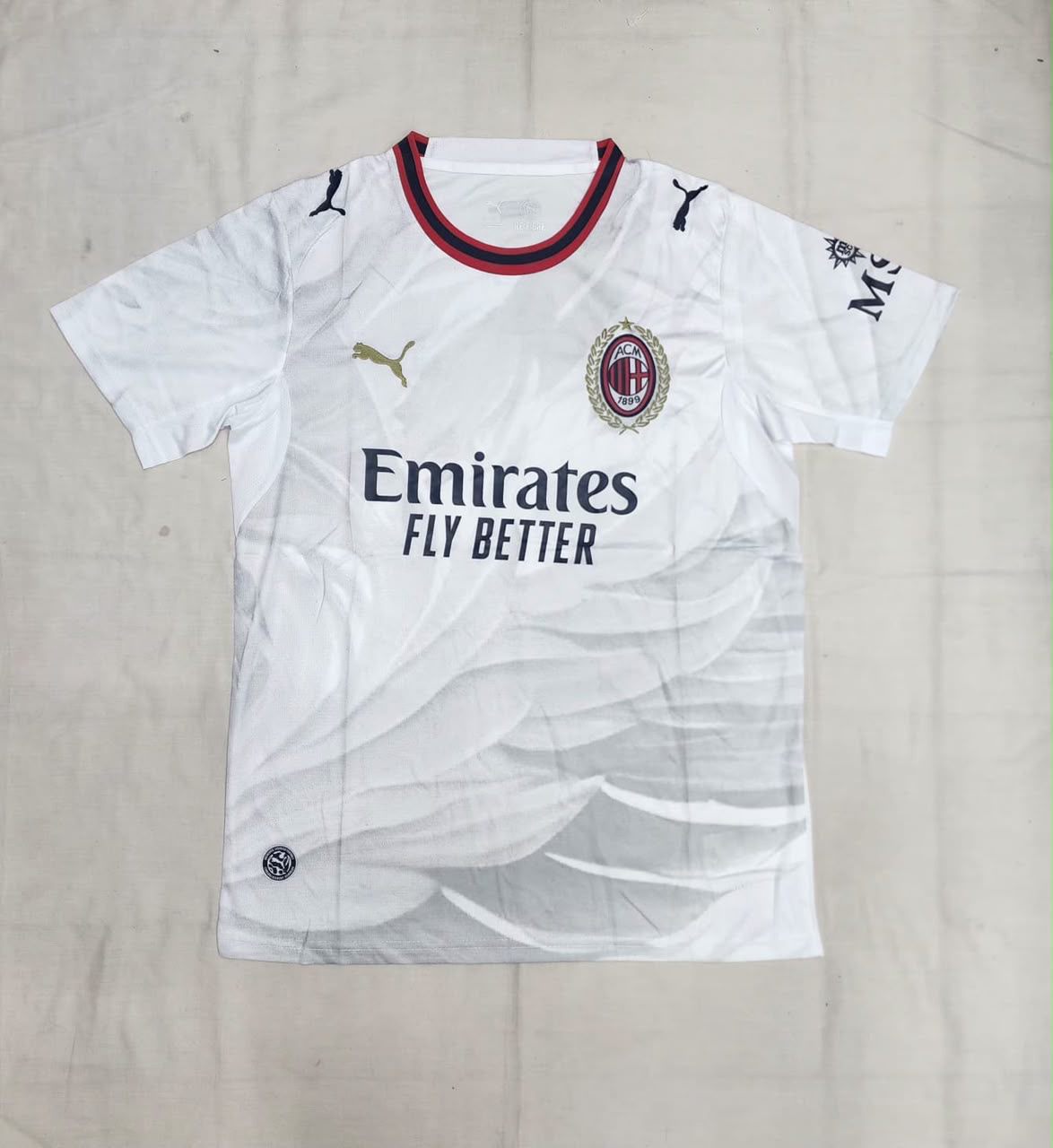 AC Milan White Away fan version jersey