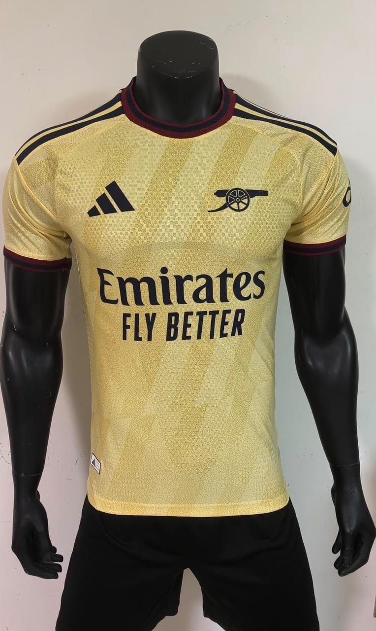 Arsenal Away · Gold club edition player version jersey