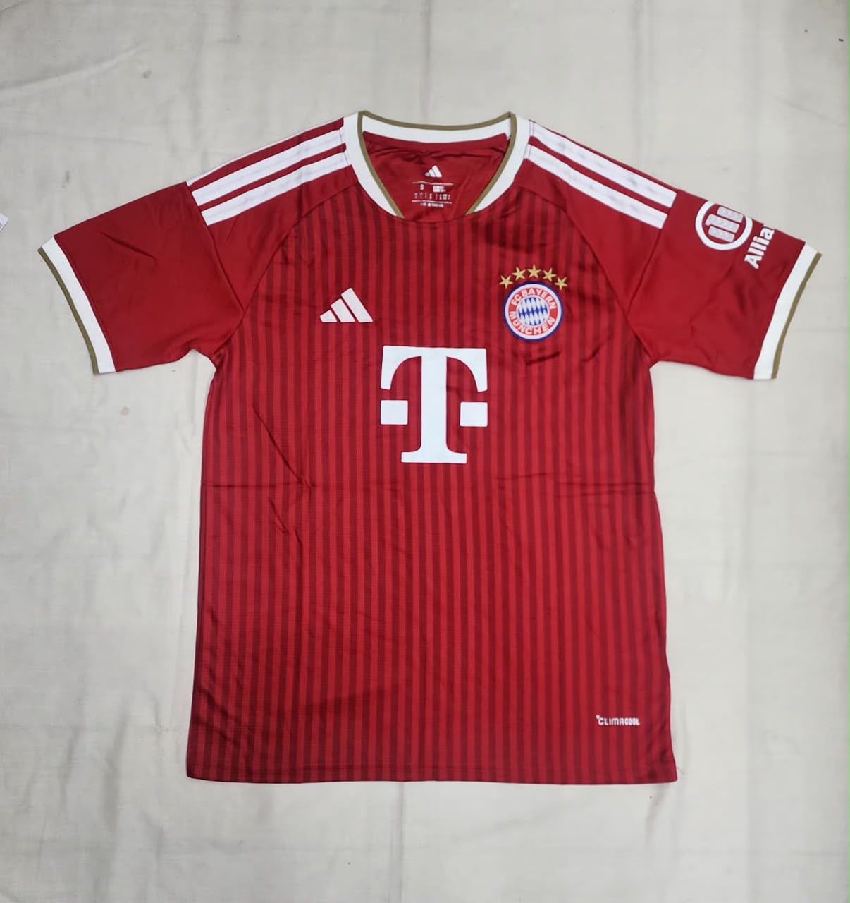 Bayern Munich Red Stripes fan version jersey
