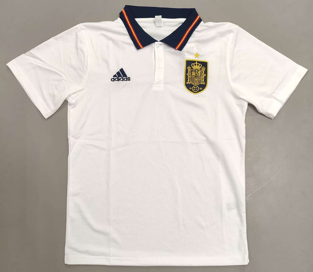 Spain Adidas White polo t-shirt