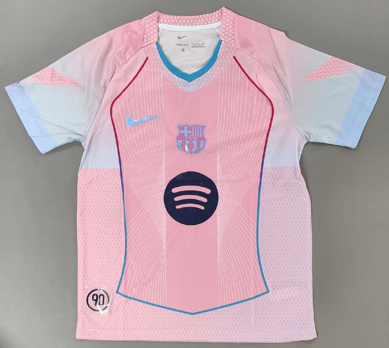 Barcelona Spotify Pink fan version jersey