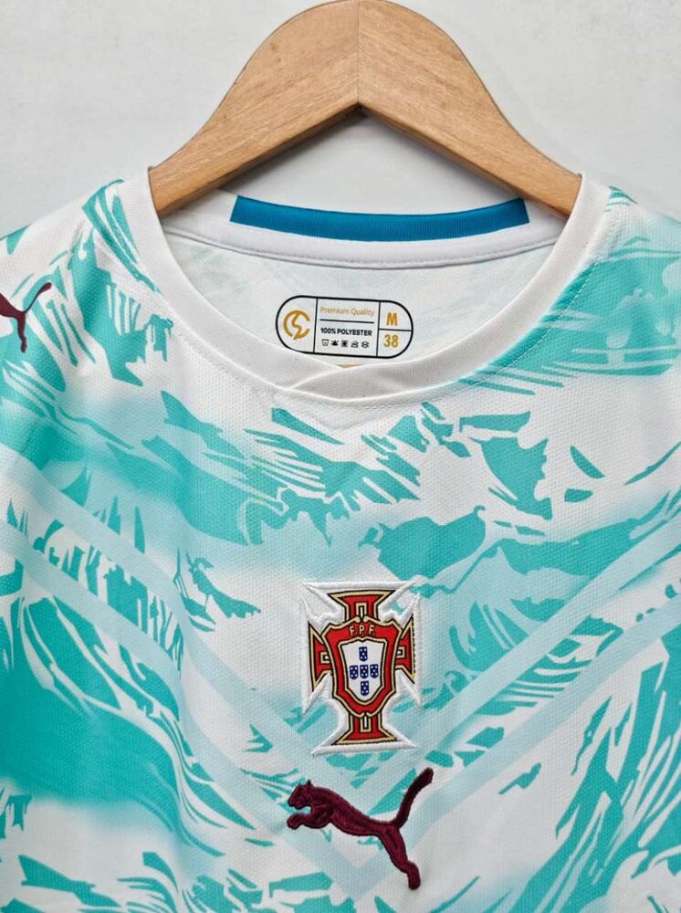 Portugal Away Teal Full Sleeve · Ronaldo #7 full sleeve jersey — view 2
