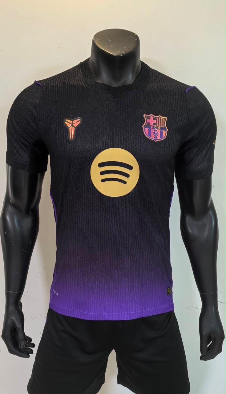 Barcelona Away · Purple Spotify club edition player version jersey