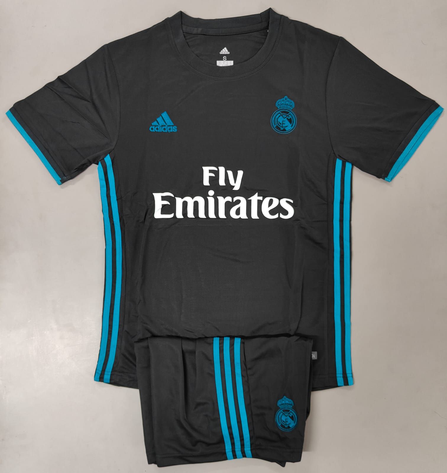 Real Madrid Training Black Blue kit set