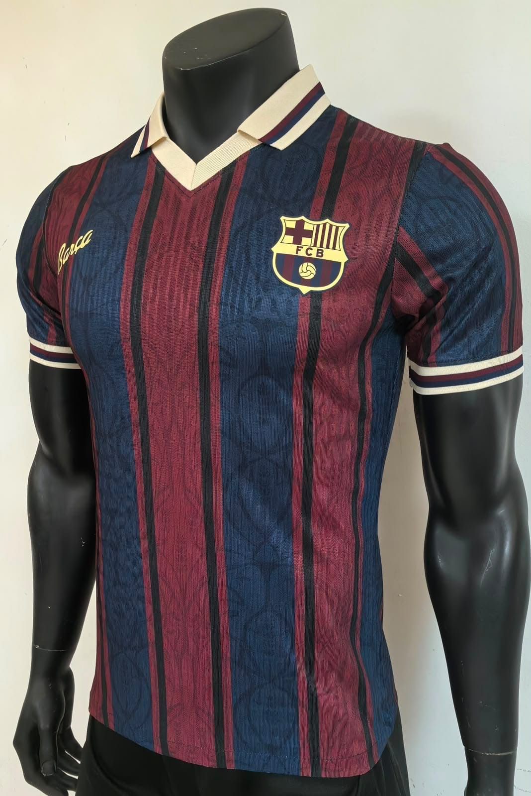 Barcelona Retro · Collared club edition player version jersey
