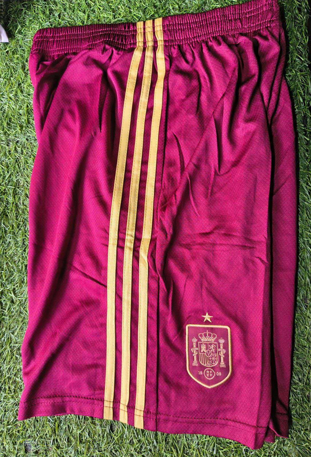 Spain Maroon football shorts
