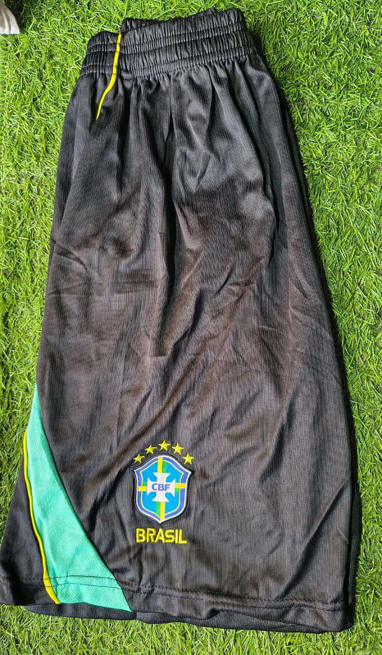 Brasil Black football shorts