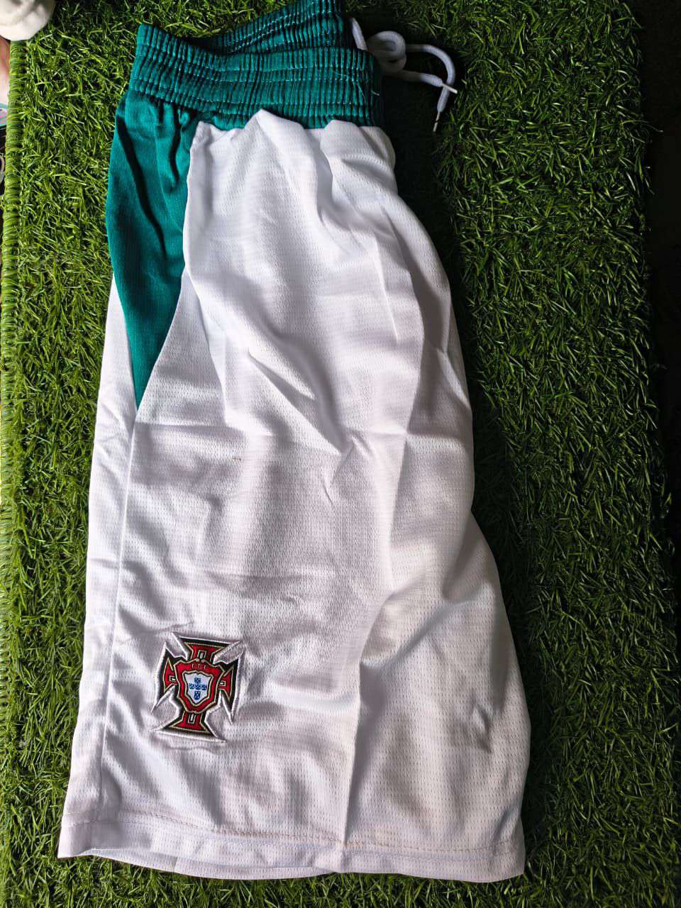 Portugal White football shorts