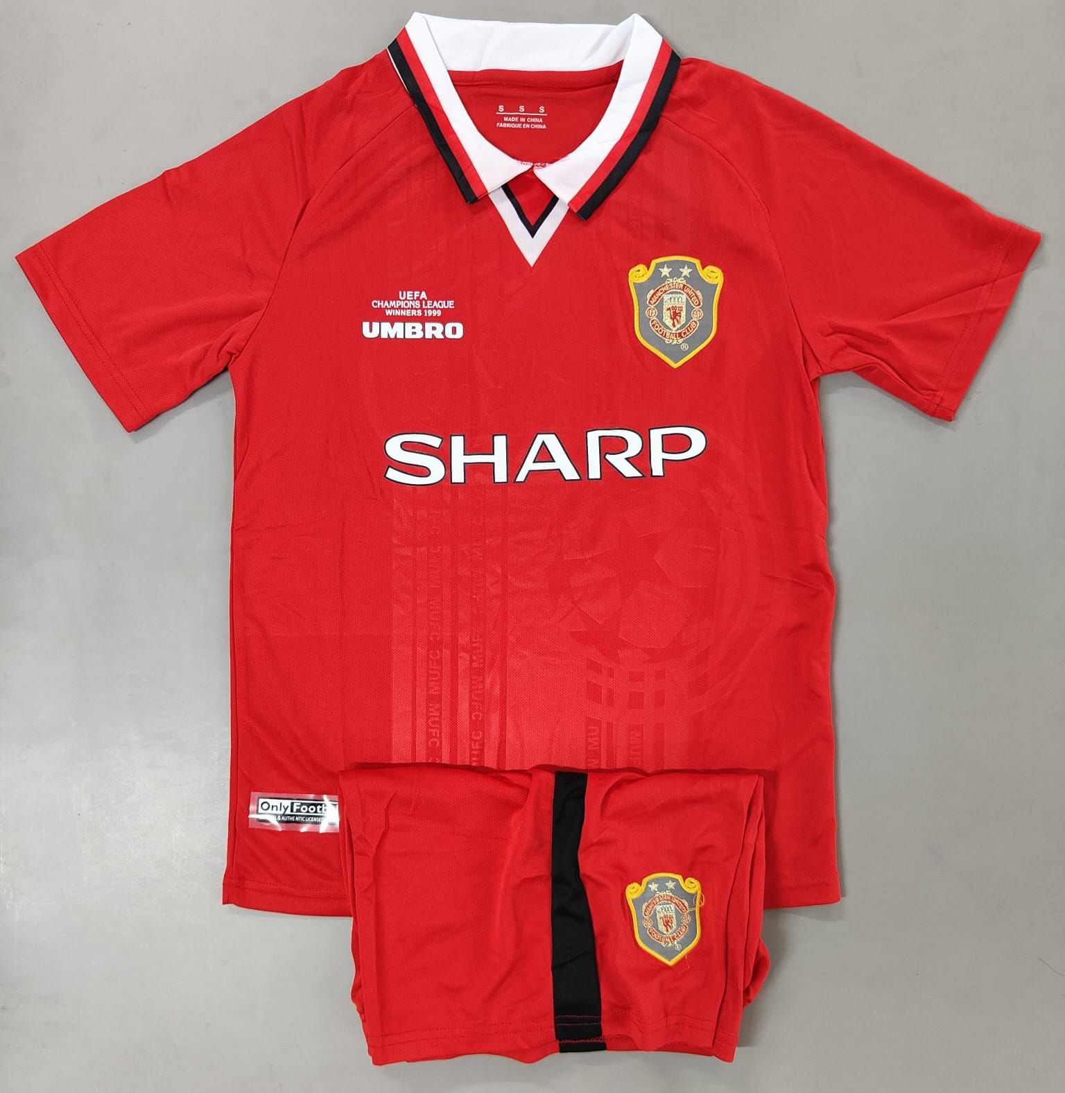 Manchester United 1999 CL Winners kit set