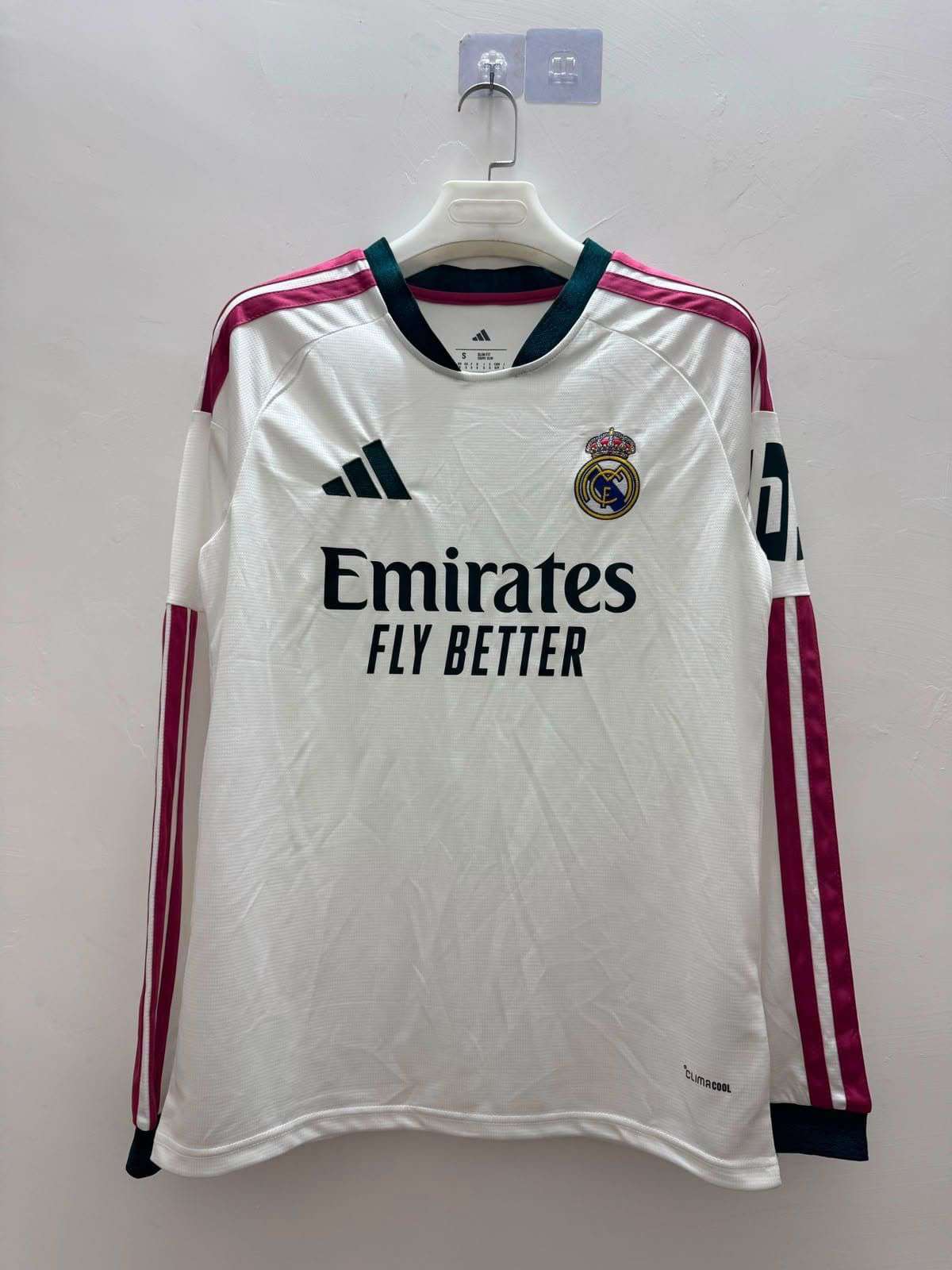 Real Madrid Home · White full sleeve fan jersey