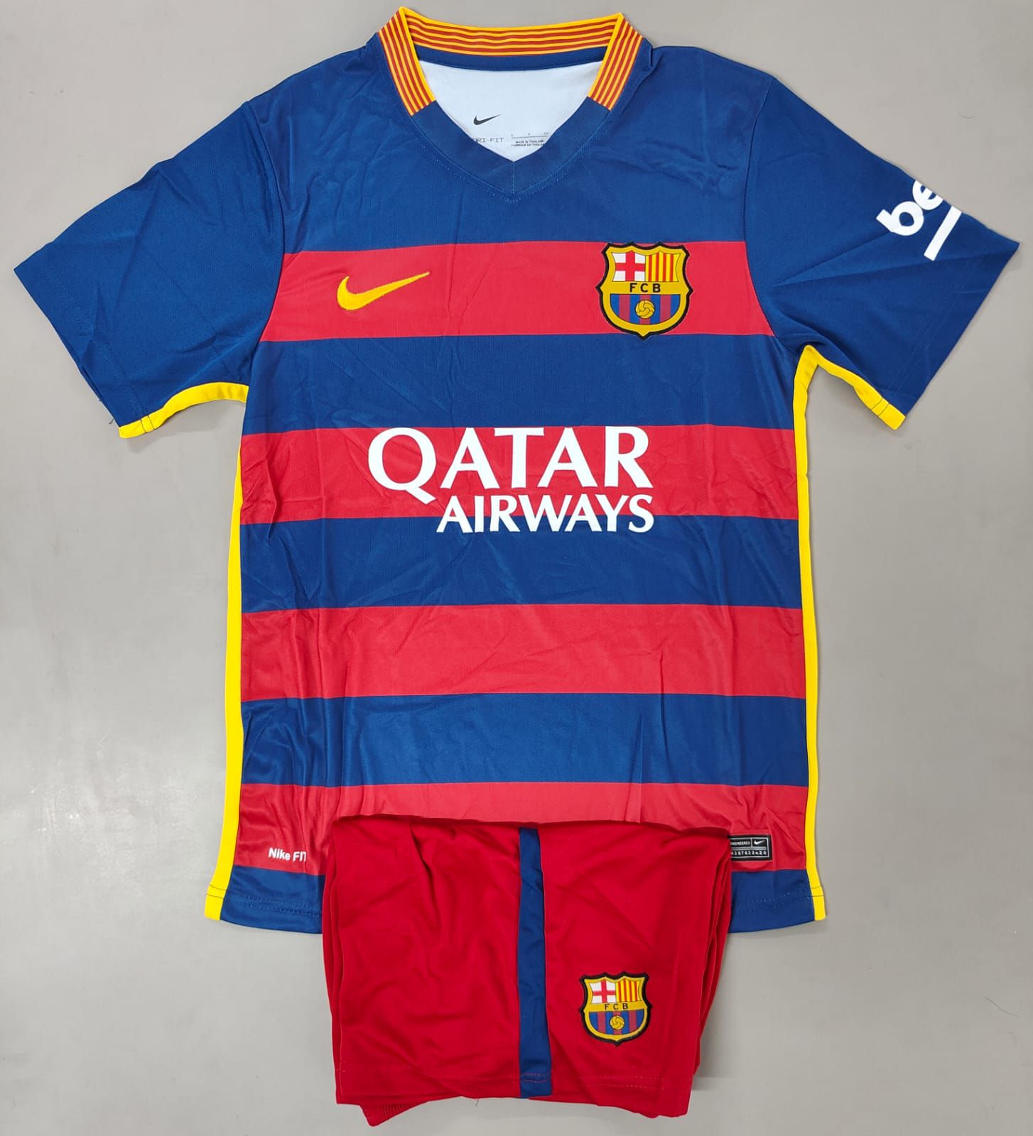 FC Barcelona Qatar Airways kit set