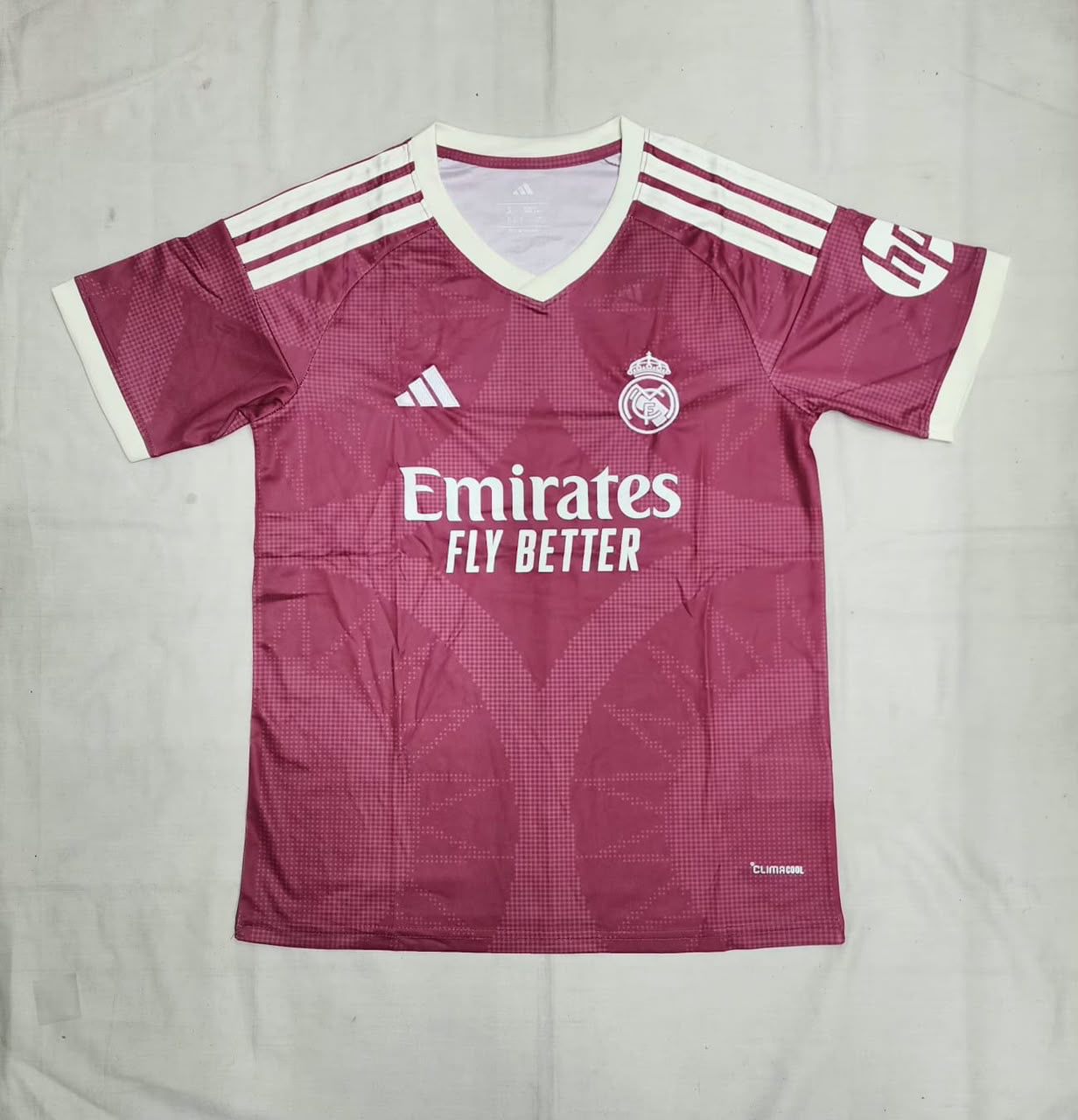 Real Madrid Emirates Home fan version jersey