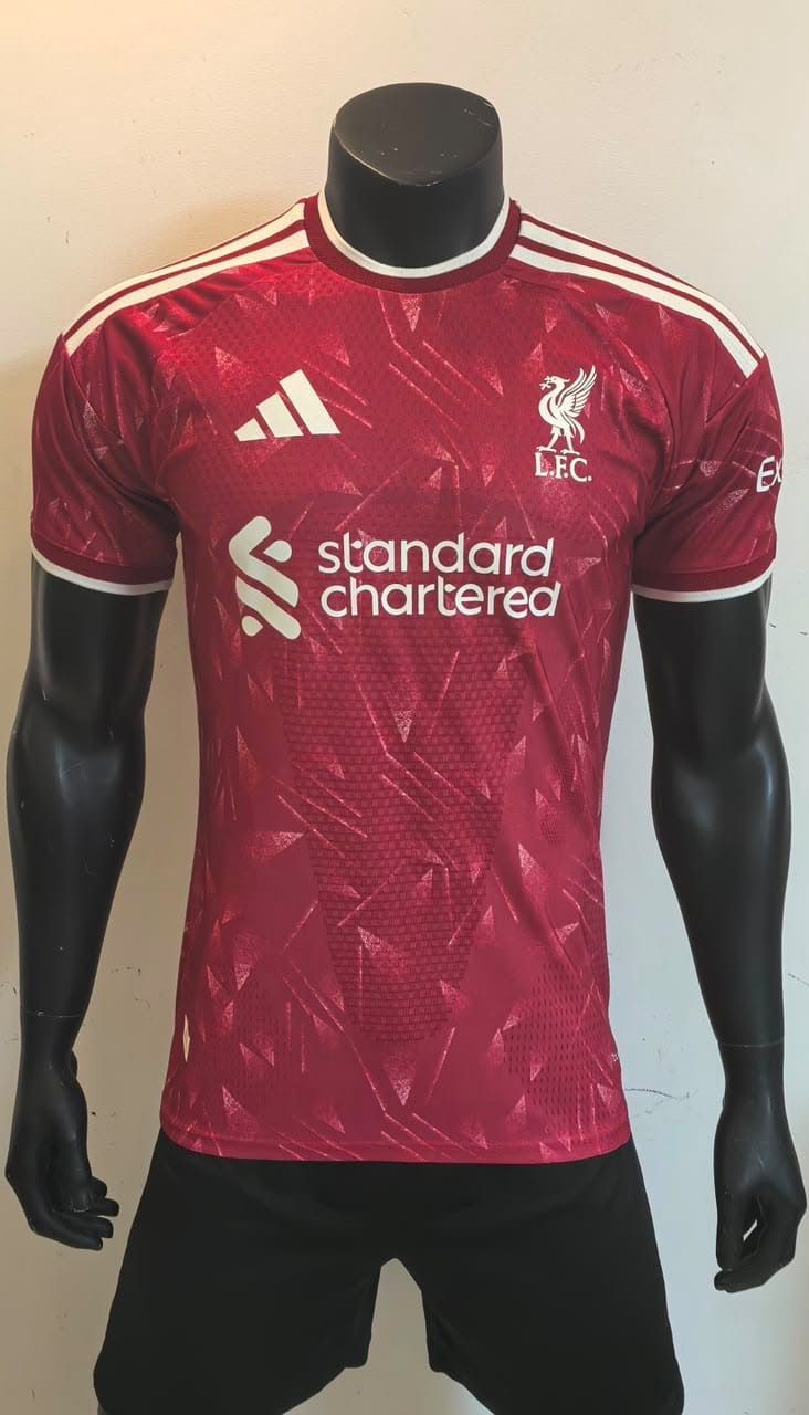 Liverpool Home · Red 25/26 club edition player version jersey
