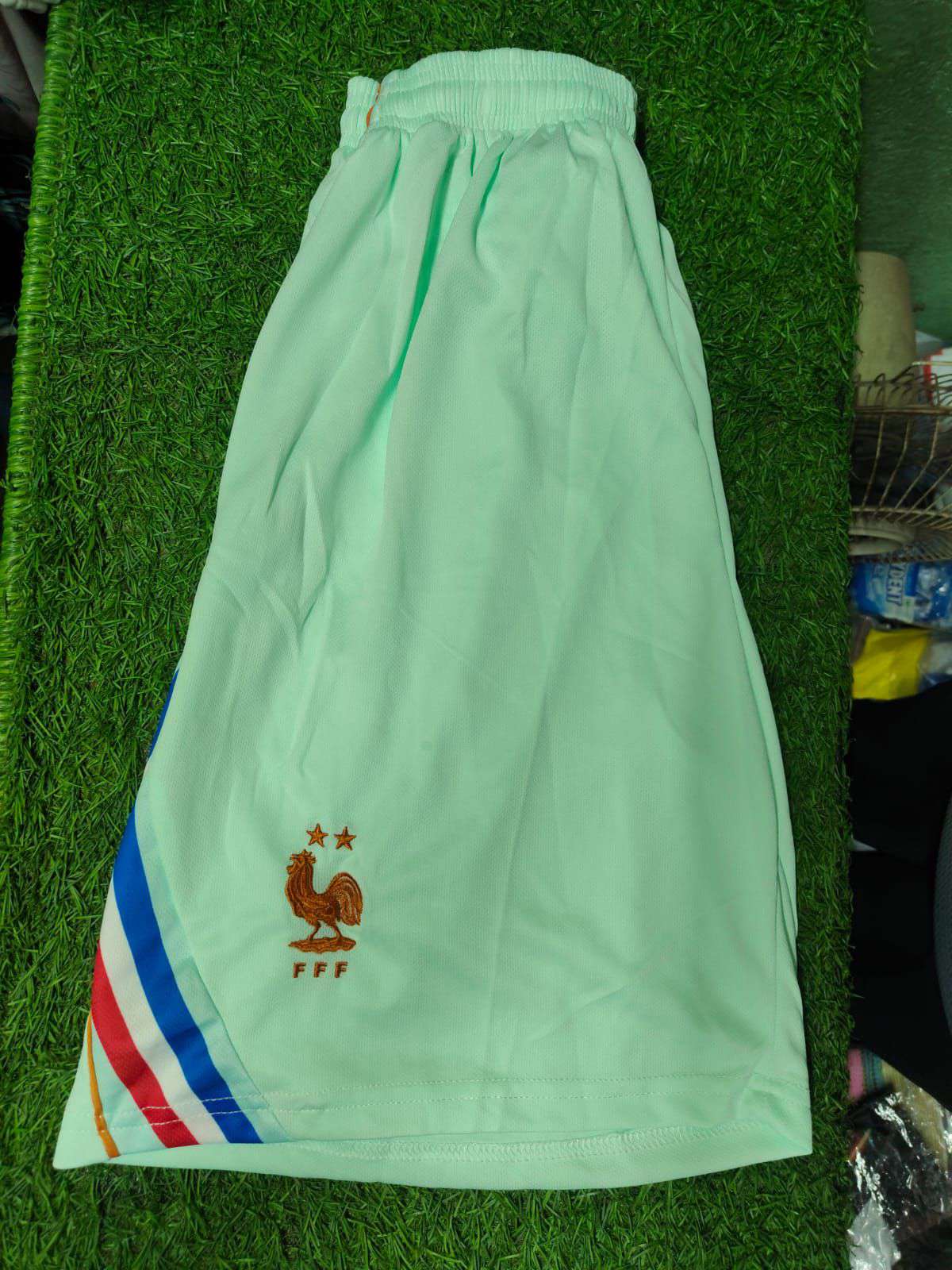 France Mint football shorts