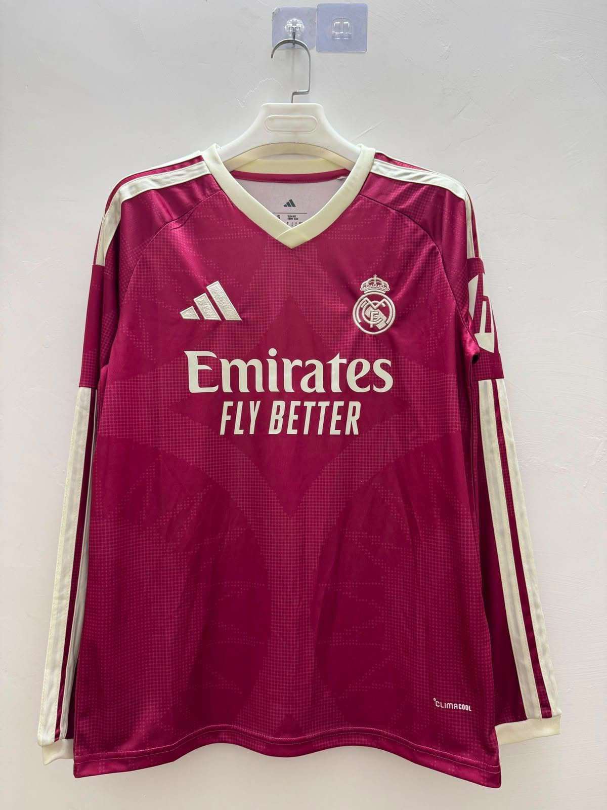 Real Madrid Away · Pink full sleeve fan jersey