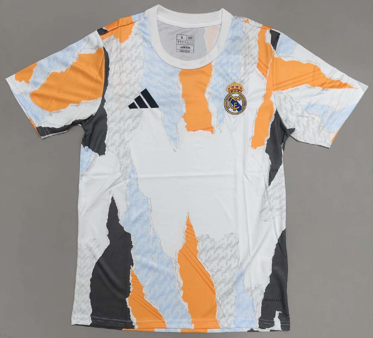 Real Madrid Torn Pre-Match fan version jersey