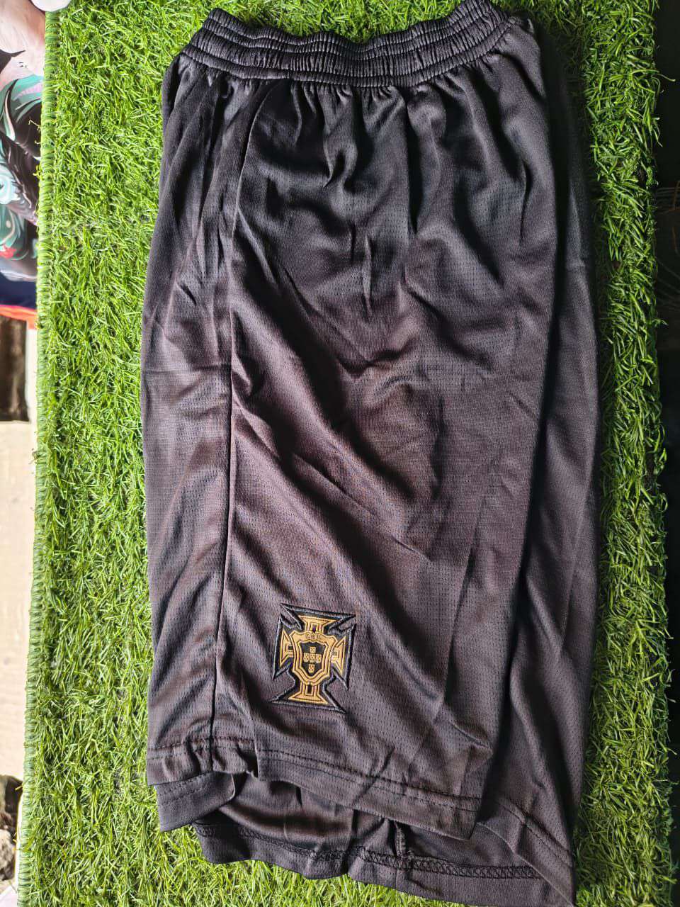 Portugal Black football shorts